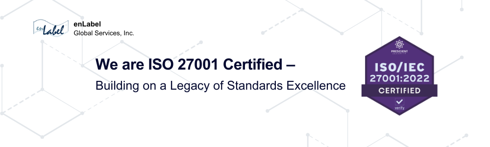 We are ISO 27001 Certified!